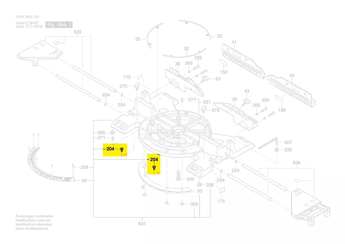 vis réf. 1 609 B00 223 Bosch